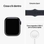 Montre Connectée Apple Watch Series 8 41 mm - GPS, Fourni avec Boîtier, Aluminium Minuit