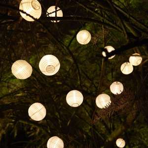 Guirlande lumineuse solaire - 40 lanternes