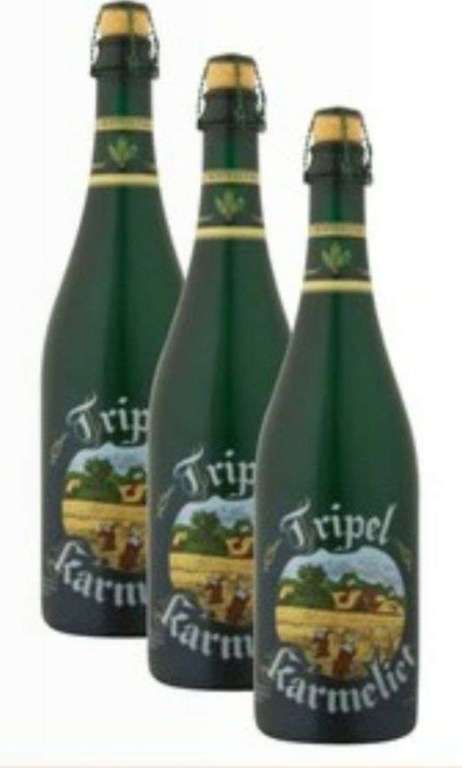Lot de 3 bouteilles de bière blonde belge Tripel Karmeliet ou Kwak ambrée, blonde ou rouge (3 x 75 cl)