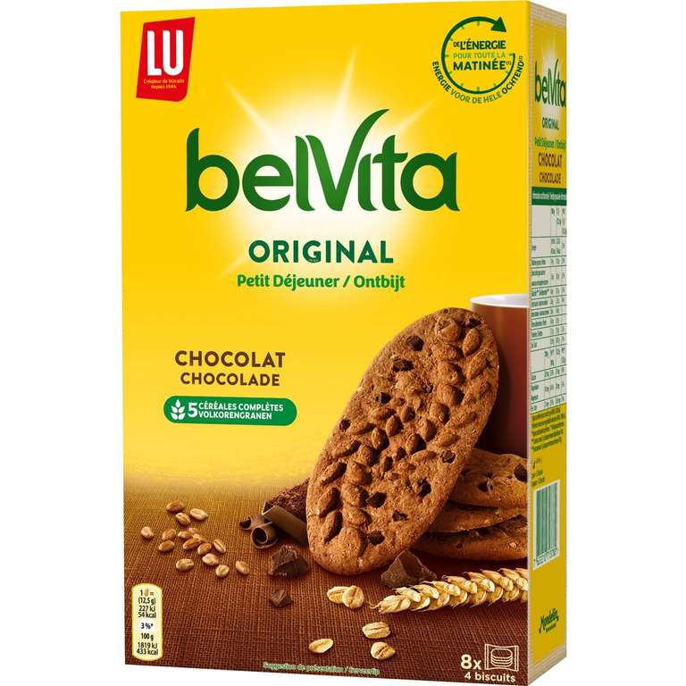Biscuits Belvita au choix miel ou chocolat - 400g, 4x8 biscuits (Via 1.28€ sur la Carte de Fidélité) - Avrillé (49)