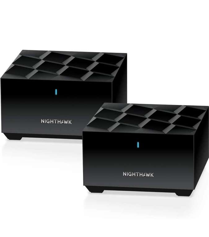 Set de 2 routeurs Wi-Fi Mesh Netgear Nighthawk MK62-100PES - WiFi 6, noir