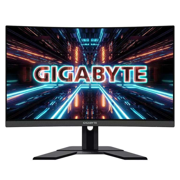 Ecran PC incurvé 27" Gigabyte G27QC A-EK - 2560 x 1440 (QHD), VA, 165 Hz, 1 ms, DisplayPort / HDMI, HP intégrés, Pied réglable