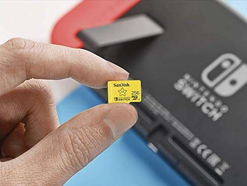 Carte microSDXC Sandisk Nintendo Switch (‎SDSQXAO-256G-GNCZN) - 256 Go