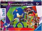 3 puzzles de 49 pièces Ravensburger Sonic Prime