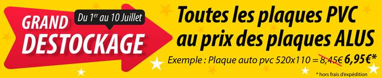 Plaque d'immatriculation Plexiglass au prix de l'aluminium - (plaquimmat.fr)
