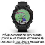 Montre GPS connectée Garmin Fenix 7 Solar - Gris Ardoise avec bracelet noir, Boitier 47 mm (via remise panier)