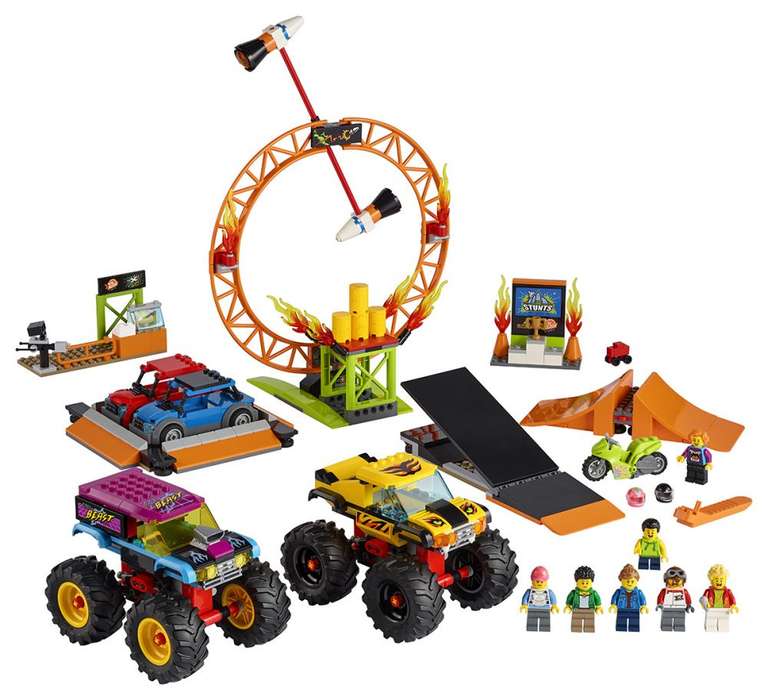Jeu de construction Lego City - L’Arène de Spectacle des Cascadeurs (60295)