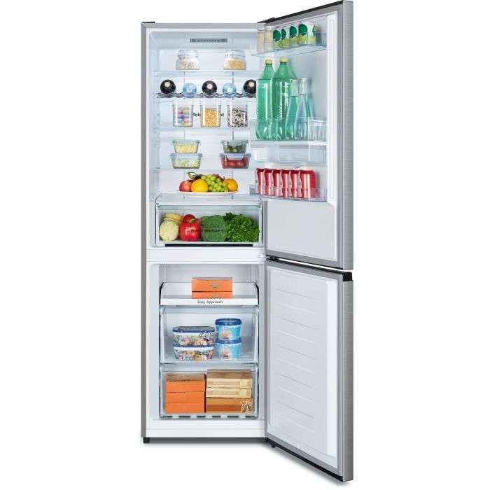 Réfrigérateur combiné Hisense FCN300WFC - Froid ventilé, 2 portes, 304 L, l59 x L60 x H186cm, 39 dB, distributeur d'eau, F (via ODR 50€)