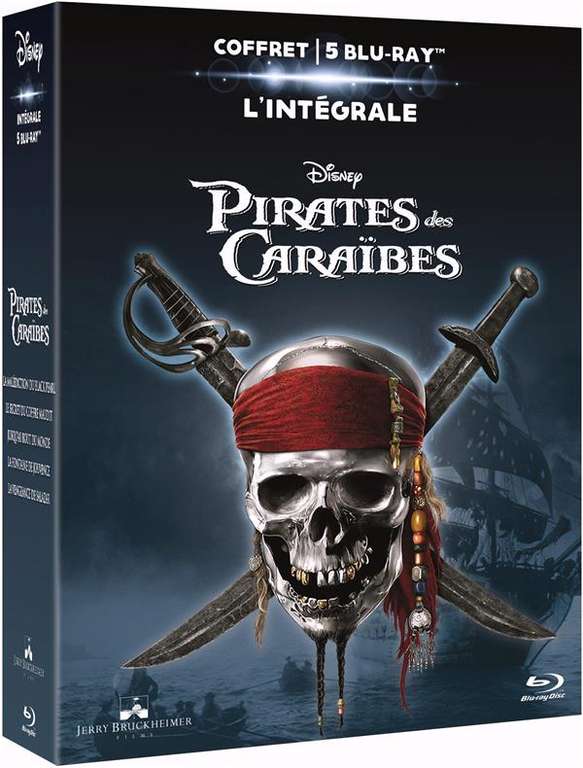 Coffret Blu-Ray Pirates des Caraïbes - Intégrale 5 films (Via Remise Panier)
