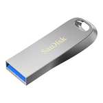 Clé USB SanDisk Ultra Luxe 64 Go USB Flash Drive (SDCZ74-064G-A46) - USB 3.1 up to 150 MB/s, Silver