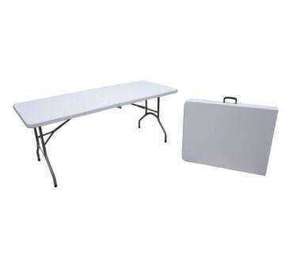 Table pliante multi-usages - Blanche, 180 x 70 x 74 cm
