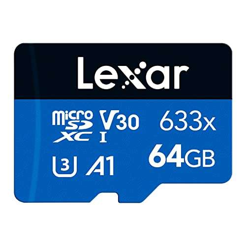 Carte mémoire MicroSDXC Lexar High Performance UHS-I - 64Go (LMS0633064G-BNNAA)