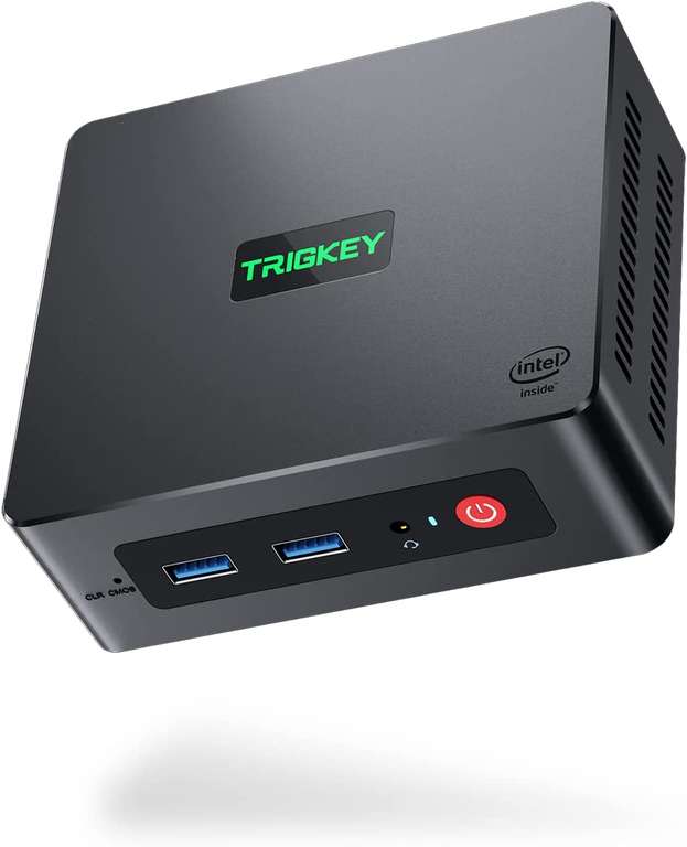 Mini PC TRIGKEY Green G3 - Intel N5095, RAM 8 Go, SSD 128 Go, W11 Pro (1x USB-C, 4x USB 3.0, 1x RJ45, 2x HDMI 4K) - Vendeur tiers