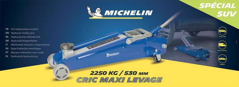 Cric hydraulique roulant Michelin - 2,25T max