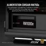 Alimentation PC modulaire Corsair RM750e - 750W, ATX 3.0, PCIe 5.0, 80+ Gold