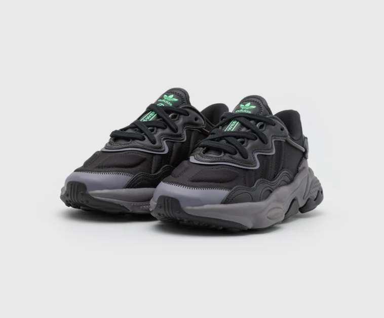 Baskets Adidas Original Ozweego Noir et vert du 36 au 49.5