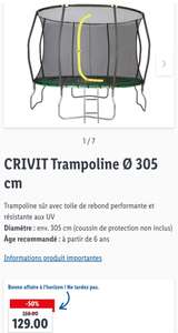 Trampoline CRIVIT Ø 305cm (Frontaliers Belge)