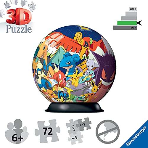 Puzzle 3D Ball Pokémon Ravensburger - 72 pièces