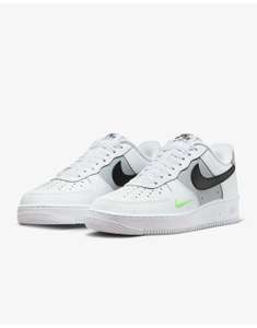 Chaussures Nike Air force 1 Blanc/Volt/Gris