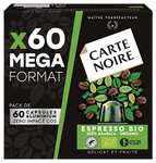 Lot de 4 paquets de 60 capsules Carte Noire Espresso Bio