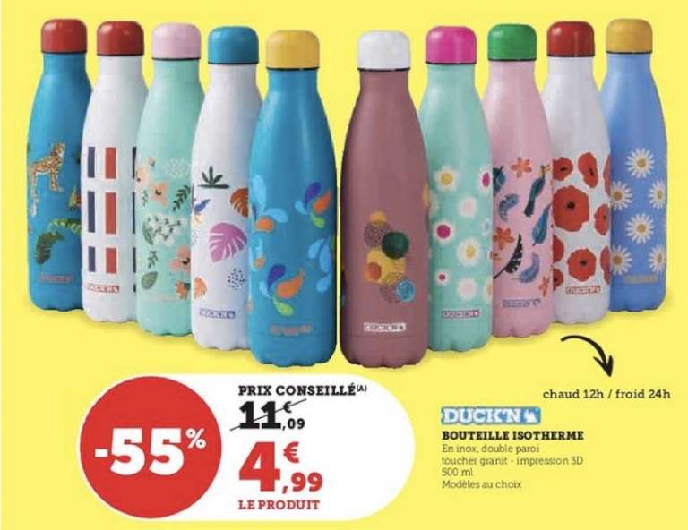 Bouteille isotherme Duck'n - 500 ml
