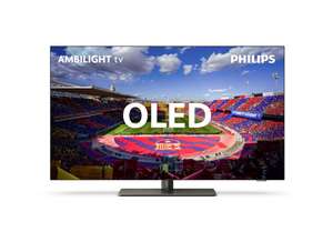 TV OLED Philips 42OLED808 106 cm Ambilight 4K UHD 120HZ Smart TV 2023 Chrome satiné