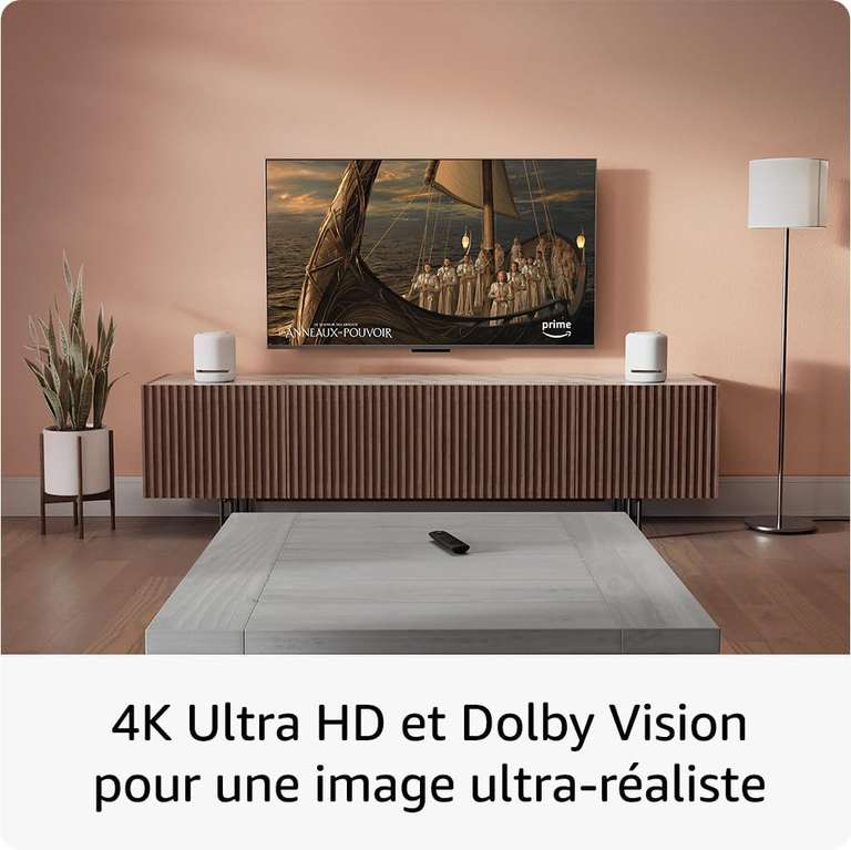 Sélection de Lecteurs multimédia Fire TV - Ex : Amazon Fire TV Stick 4K (2nd génération) - WiFi 6, Dolby Vision/Atmos, HDR10+