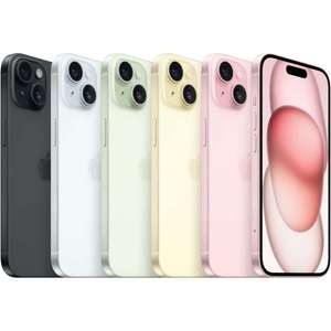 Smartphone 6,1" Apple iPhone 15, 128G, Modèle Chinois (+73.20€ en Rakuten Points)
