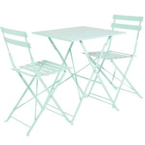 Ensemble de balcon bistrot Hyba - 1 table pliante + 2 chaises pliantes (via 39.95€ de remise fidélité)