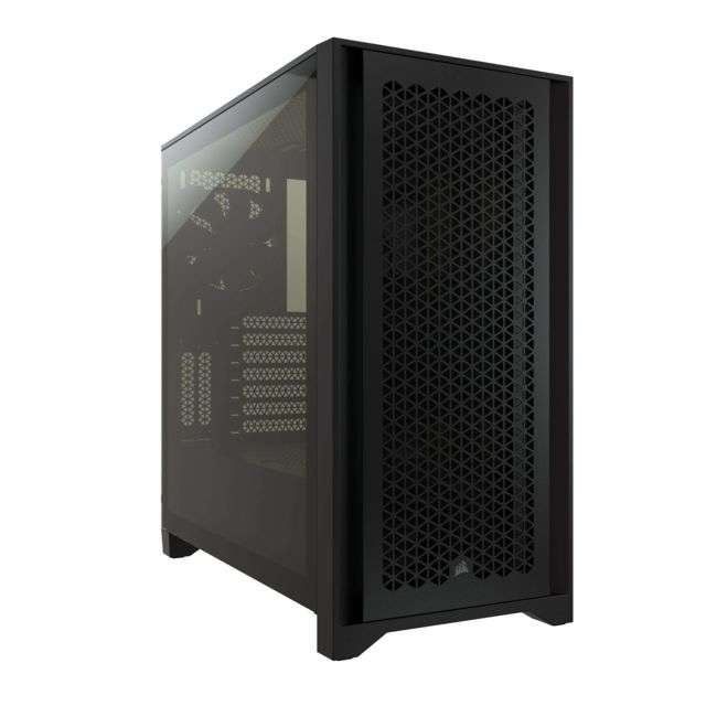 Pack Corsair Noir - Boitier PC 4000D Airflow (Fenêtre Verre trempé) + Alimentation RM850e (850W, 80+ Gold) + 3 Ventilateurs RGB SP120