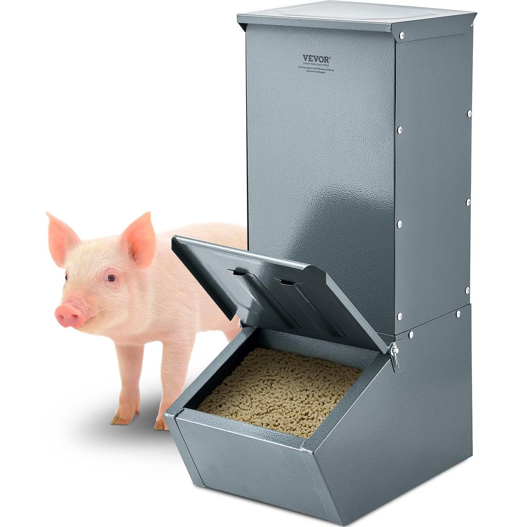 Mangeoire pour porcs Vevor - 90.9L, pour nourrir 5 porcs