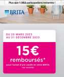 Carafe filtrante Brita en verre (via ODR de 15€) - Auchan St Jean de la Ruelle (45)