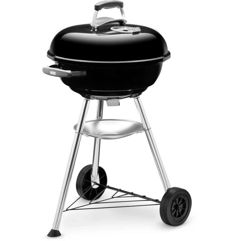 Barbecue à charbon Compact Weber Kettle - 47 cm, noir (+ 3.70€ en Rakuten Points) - Boulanger