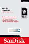 Clé USB 3.0 SanDisk Ultra Flair (SDCZ73-128G-G46B) - 128 Go
