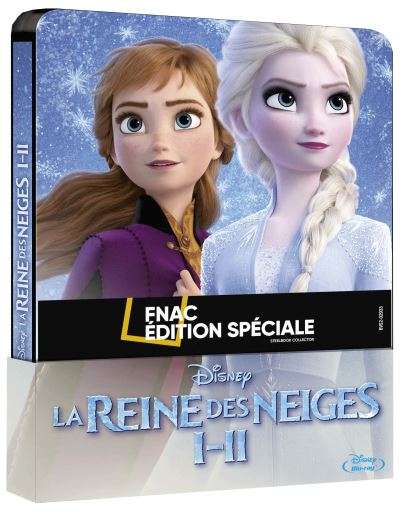 Coffret Blu-ray La Reine des Neiges 1 + 2 - Edition Steelbook
