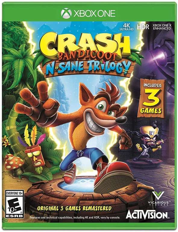 Crash Bandicoot - N. Sane Trilogy sur Xbox One/Series X|S (Dématérialisé - Store Argentin)