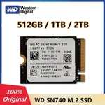 SSD interne M.2 NVMe 2230 Western Digital SN740 - 2 To (Compatible Steam Deck, ROG Ally & Microsoft Surface - 256Go à 29,30€)