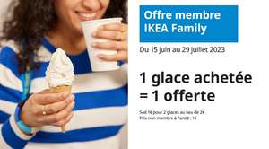 [Ikea Family] 1 glace achetée = 1 Glace supplémentaire offerte - Ikea Lille (59) & Hénin-Beaumont (62)