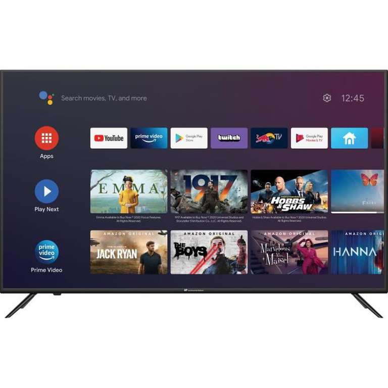 TV 43" Continental Edison CEQLED43SA21B7 - QLED, 4K, HDR10, Android TV, Borderless (234.99€ pour les membres CDAV)