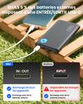 Batterie Externe Iniu Ultra Mince 3A - 10000mAh, Charge Rapide, 3-Port USB C (Vendeur Tiers)