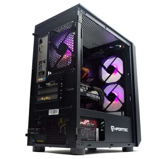 PC Fixe PcCom Lite - AMD Ryzen 5 5500, 16Go RAM, 1 To SSD, RX6600, Sans OS - Noir