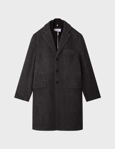 Manteau en laine grise Figaret Abel (Tailles S à 2XL) - figaret.com