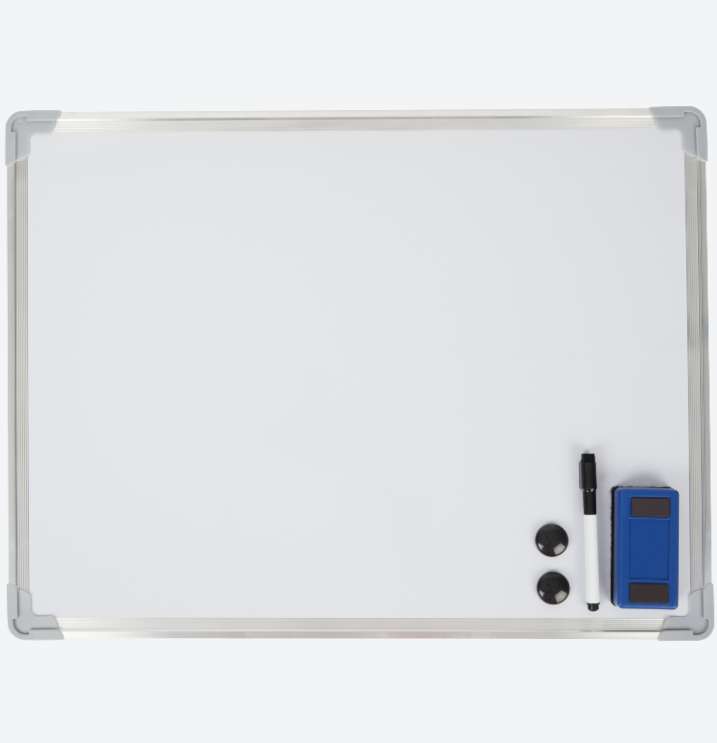 Tableau Blanc magnétique avec feutre et effaceur - 45 x 60 cm