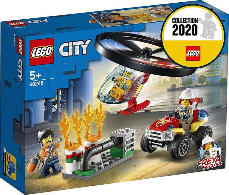 Jouet Lego City 60248 - L'intervention De L'hélicoptère Des Pompiers