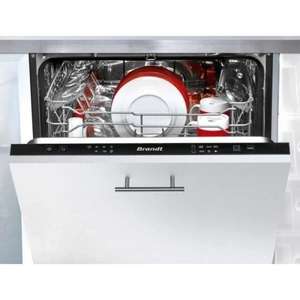 Lave-vaisselle encastrable Brandt LVE134J - Induction, 13 Couverts, L60cm, 44 Db, Classe D