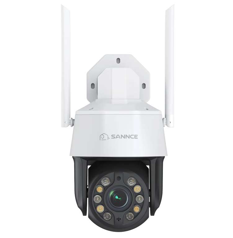 Caméra de surveillance extérieure PTZ WiFi SANNCE - 2.5K (2592x1944), 5MP, Zoom optique 20X, Vision nocturne couleur, RTSP & ONVIF