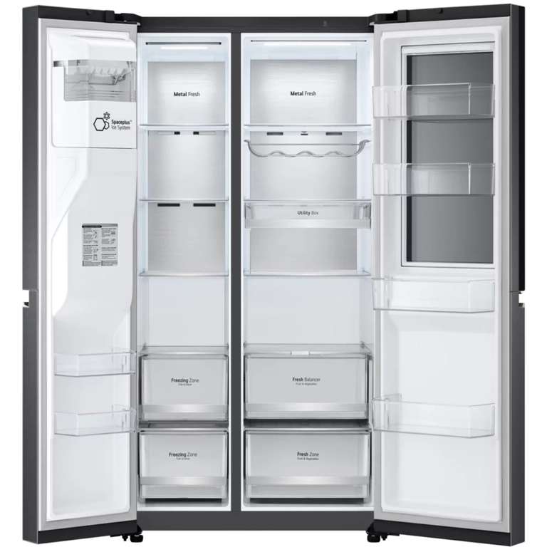 Réfrigérateur américain LG GSXV90MCAE - 635L (416L + 219L), Froid ventilé, Distributeur eau (via ODR 300€)