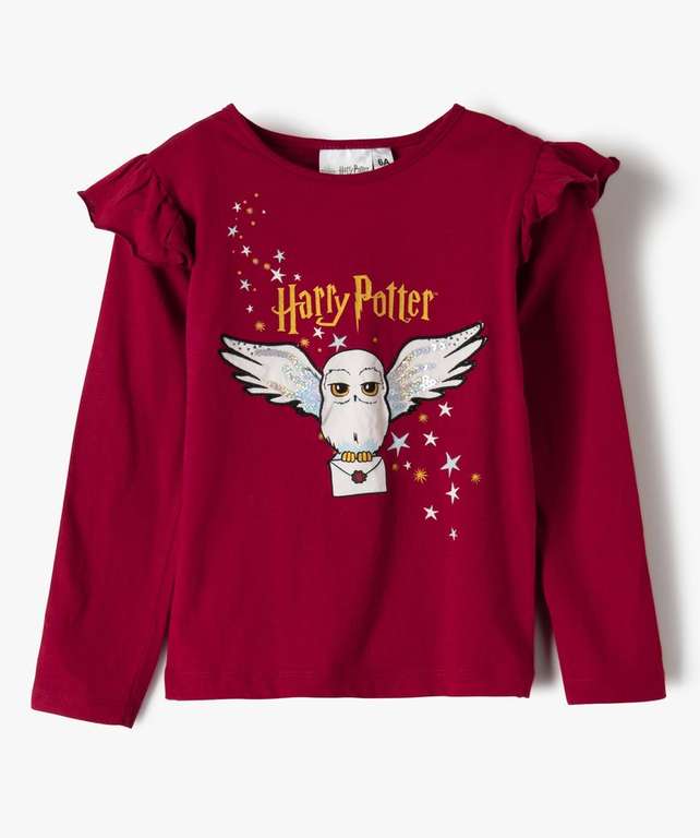 T shirt fille Harry Potter - Taille 4 à 12 ans
