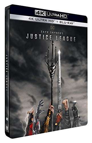 Coffret Zack Snyder’s Justice League 4K - 4K Ultra HD + Blu-Ray-Édition boîtier SteelBook