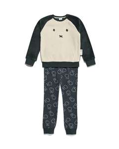Pyjama enfant Miffy polaire/coton blanc cassé - Plusieurs Tailles Disponibles